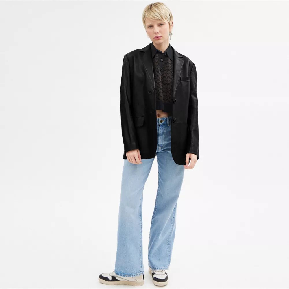 Blazer de cuero