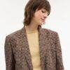 Blazer de un solo pecho con diseño de cuadros «Signature C»