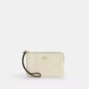 Bolsa de pulsera con cremallera en las esquinas en cuero exclusivo