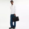 Bolsa de trabajo Isaac en cuero Signature Maxi