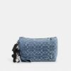 Bolsita en denim emblemático «Loved» con Charms
