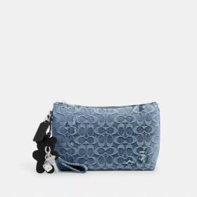 Bolsita en denim emblemático «Loved» con Charms