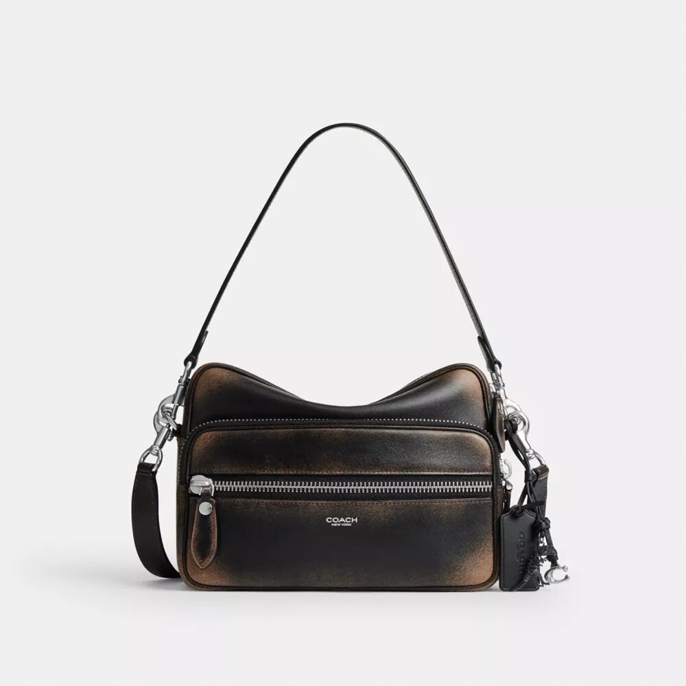 Bolso bandolera Dakota en cuero desgastado