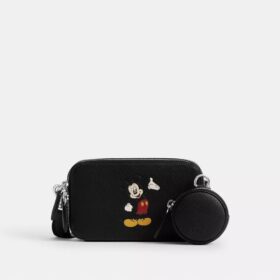 Bolso bandolera delgado Charter de Disney X Coach con Mickey Mouse
