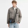Bolso bandolera Graham en Signature Canvas con rayas universitarias