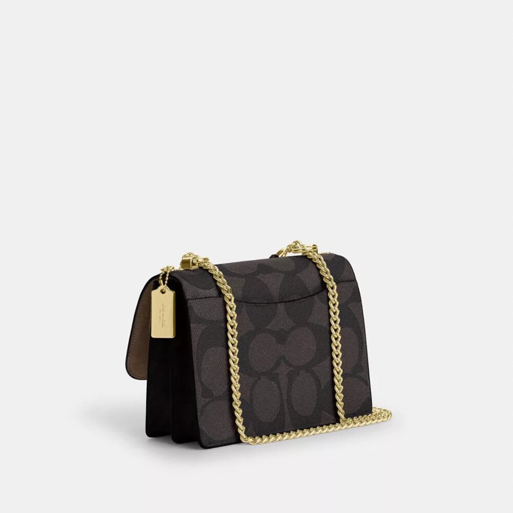 Bolso bandolera Klare en Signature Canvas con diseño en bloques
