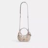 Bolso bandolera mini Carmen con estampado de periódico