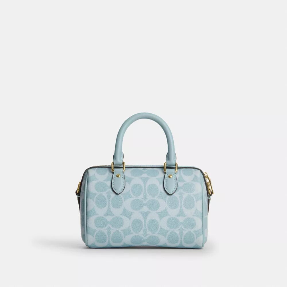Bolso bandolera Mini Rowan en Signature Canvas