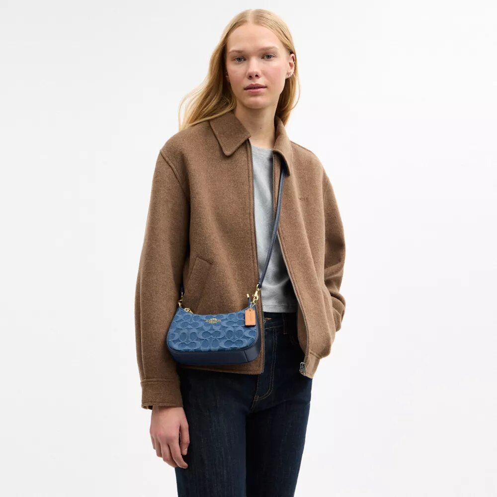 Bolso bandolera mini Teri en denim exclusivo