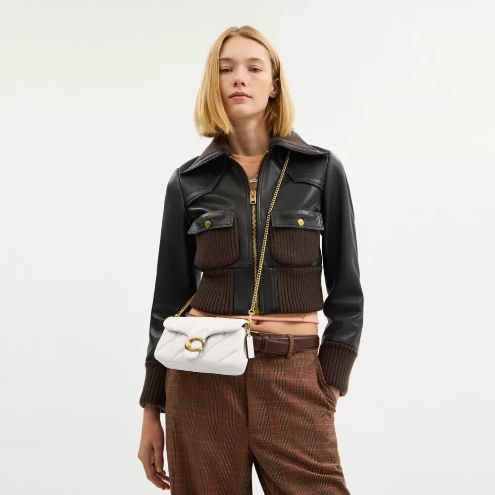 Bolso bandolera Tabby Chain 19 con acolchado