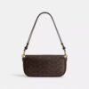Bolso Brook con solapa y cadena en Signature Canvas
