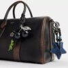 Bolso Compass 35 en cuero desgastado con Charms