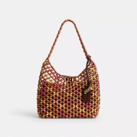 Bolso de hombro Brooklyn 28 con adornos de madera