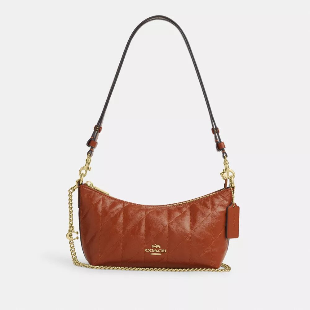 Bolso de hombro Caitlin con acolchado y dije
