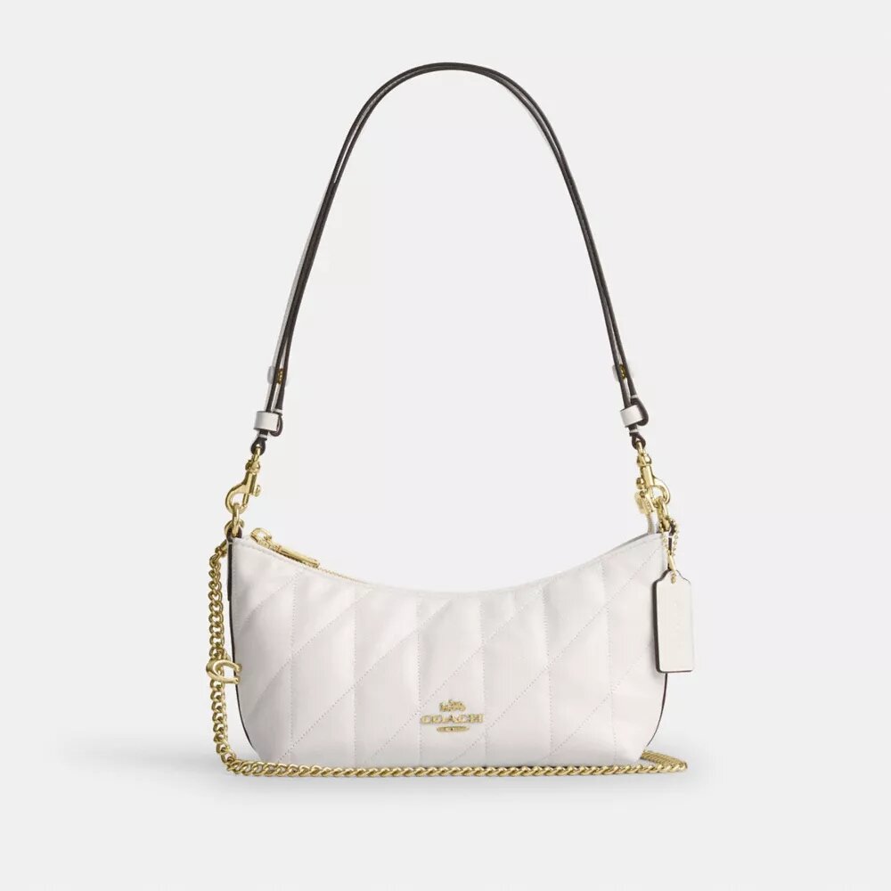 Bolso de hombro Caitlin con acolchado y dije