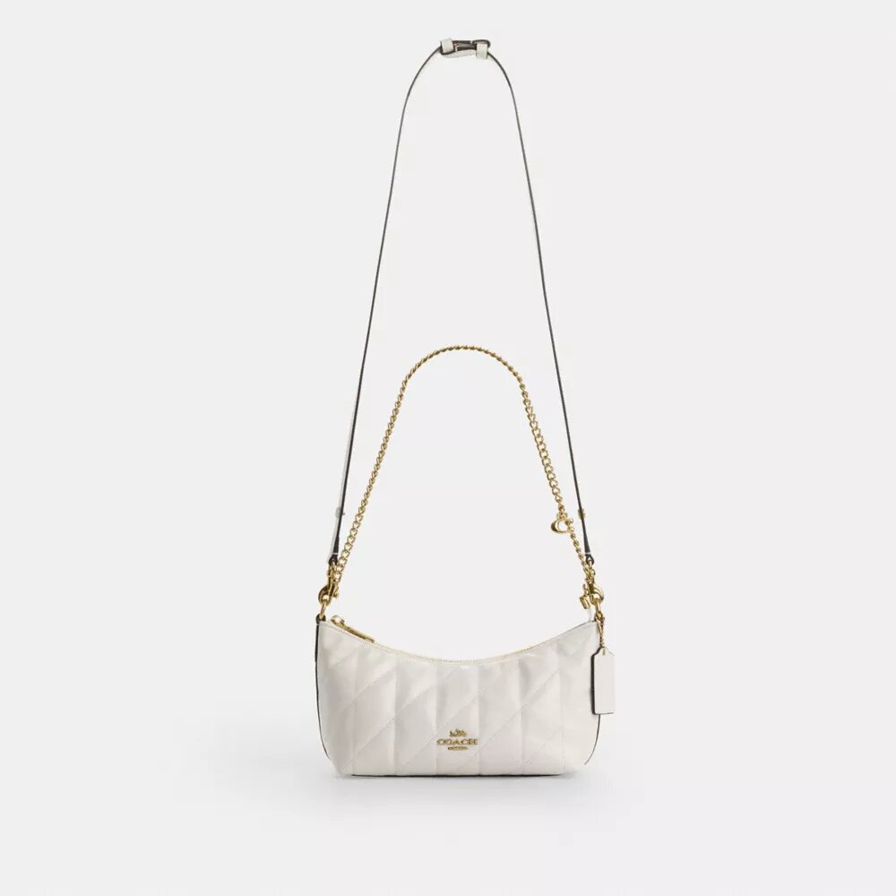 Bolso de hombro Caitlin con acolchado y dije