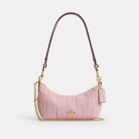 Bolso de hombro Caitlin de algodón regenerativo con acolchado y dije