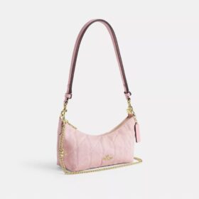 Bolso de hombro Caitlin de algodón regenerativo con acolchado y dije