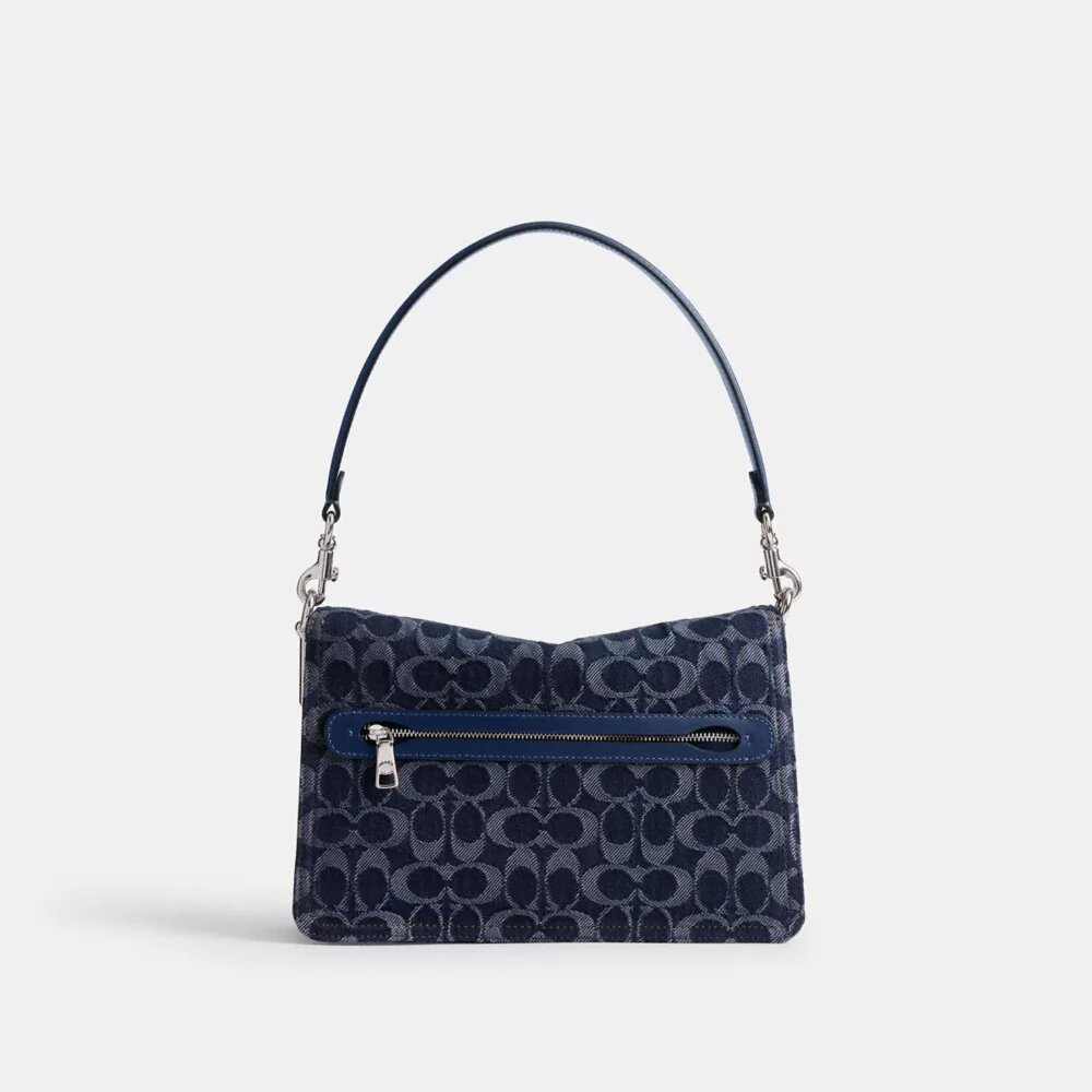 Bolso de hombro «Chain Tabby» en denim emblemático