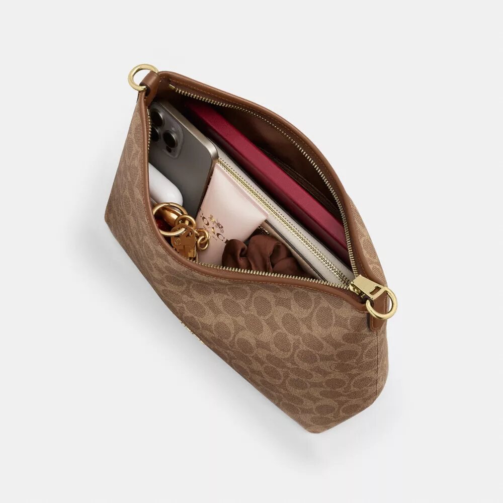 Bolso de hombro Laurel en Signature Canvas
