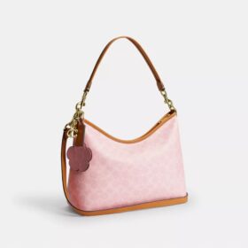 Bolso de hombro Laurel en Signature Canvas con Charms