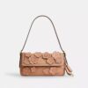 Bolso de hombro pequeño con solapa Etta y aplique floral