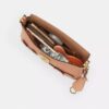 Bolso de hombro pequeño con solapa Etta y aplique floral