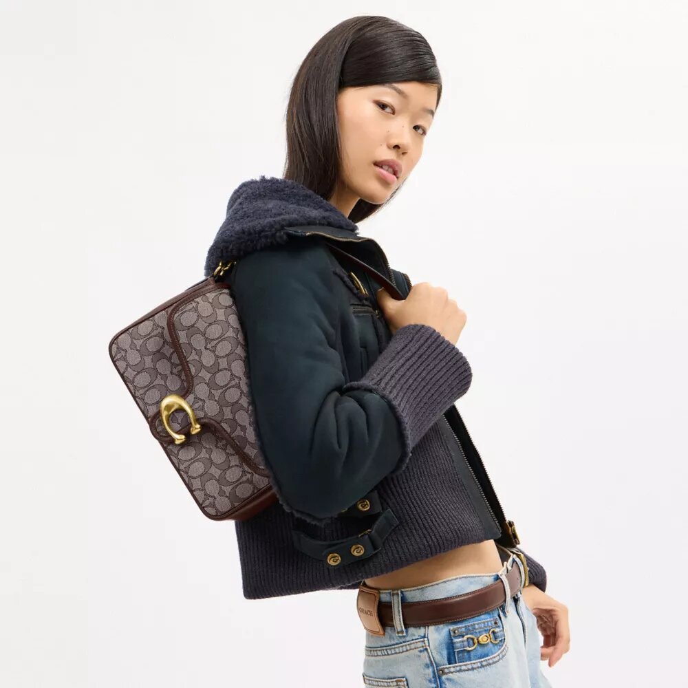Bolso de hombro Soft Tabby en jacquard exclusivo
