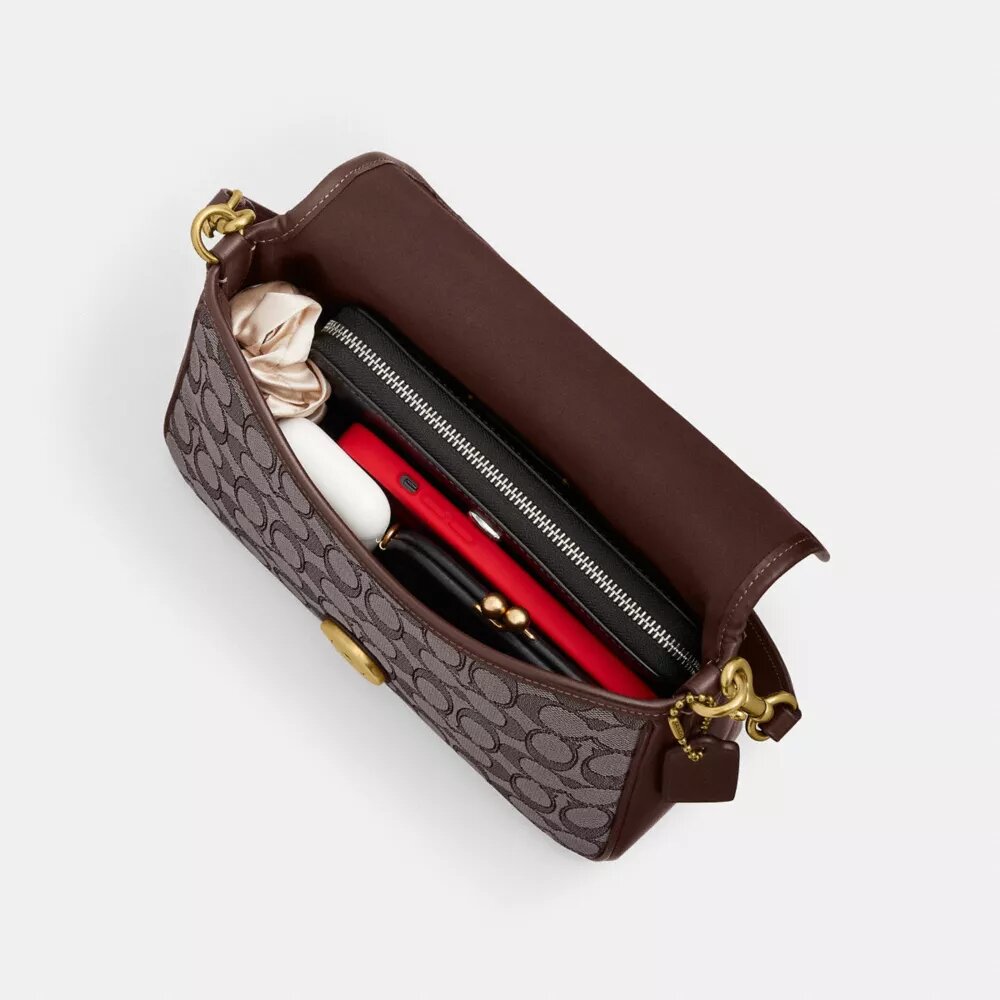 Bolso de hombro Soft Tabby en jacquard exclusivo