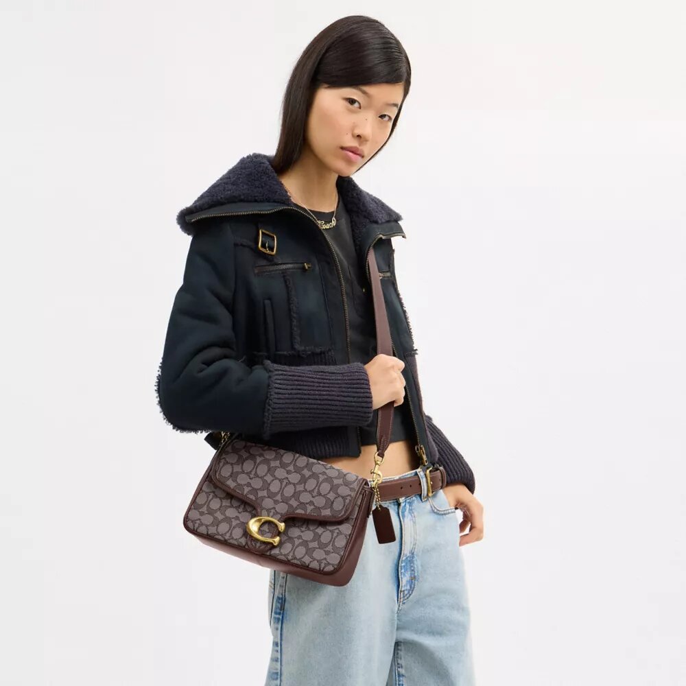 Bolso de hombro Soft Tabby en jacquard exclusivo