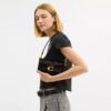 Bolso de hombro Tabby de 20 in de piel de becerro con estampado de leopardo