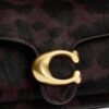 Bolso de hombro Tabby de 20 in de piel de becerro con estampado de leopardo
