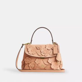 Bolso Emory con asa superior y apliques florales
