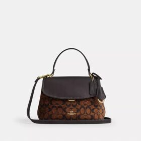 Bolso Emory con asas superiores en chenilla exclusiva