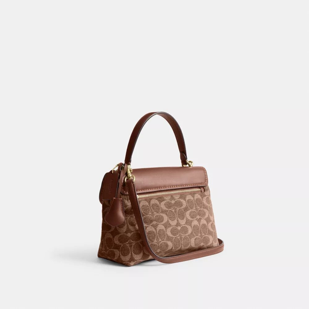 Bolso Emory con asas superiores en chenilla exclusiva