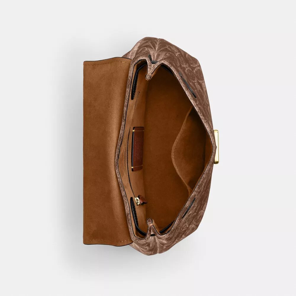 Bolso Emory con asas superiores en chenilla exclusiva