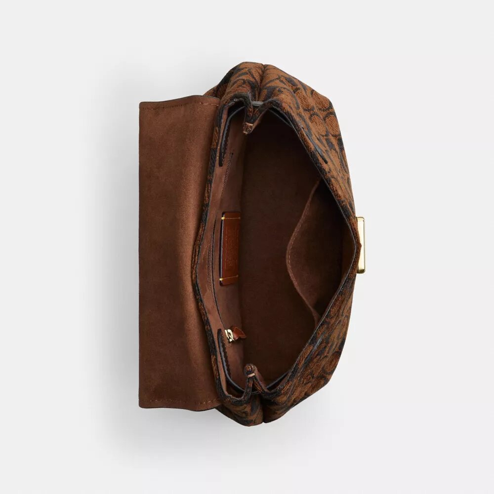 Bolso Emory con asas superiores en chenilla exclusiva