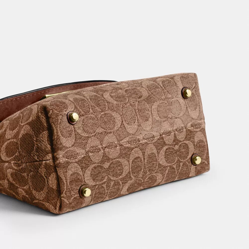 Bolso Emory con asas superiores en chenilla exclusiva