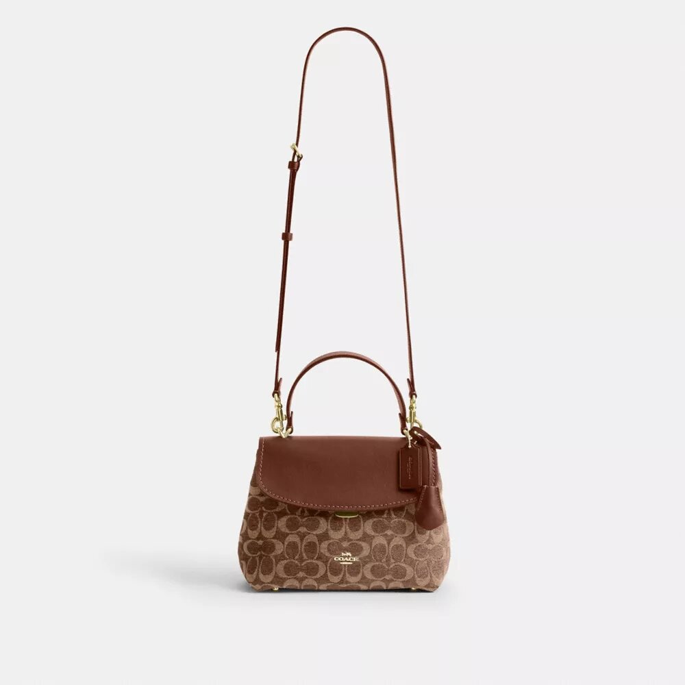 Bolso Emory con asas superiores en chenilla exclusiva