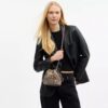 Bolso Faye Mini con cordón en jacquard exclusivo con bordado floral