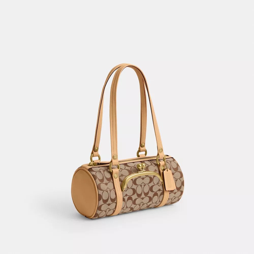 Bolso Kisslock Barrel 28 en jacquard exclusivo
