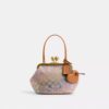 Bolso Kisslock Frame de 16 en jacquard Crystal Signature