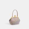 Bolso Kisslock Frame de 16 en jacquard Crystal Signature