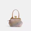 Bolso Kisslock Frame de 16 en jacquard Crystal Signature