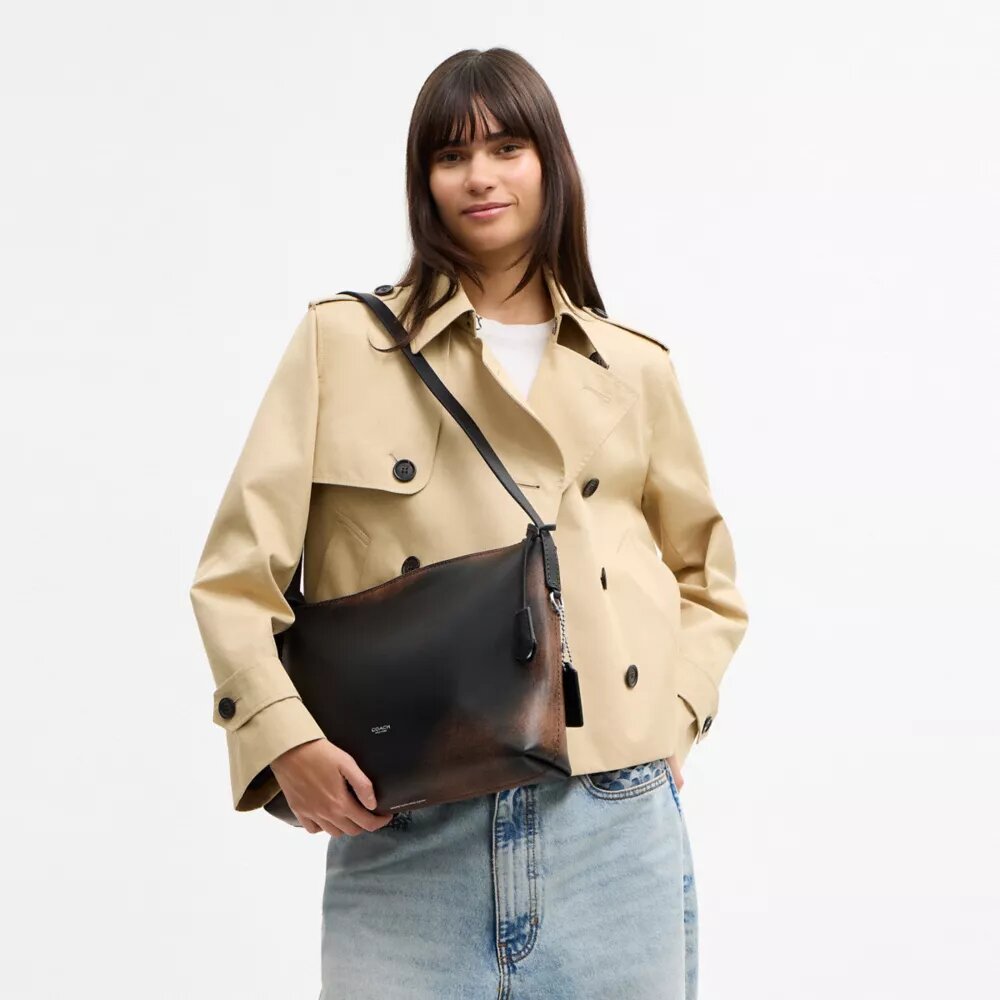 Bolso mensajero Mott 33 en cuero desgastado