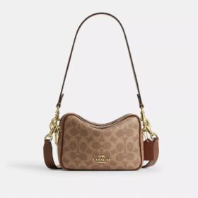Bolso mini Carey de bandolera en Signature Canvas