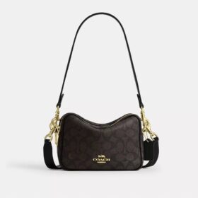 Bolso mini Carey de bandolera en Signature Canvas