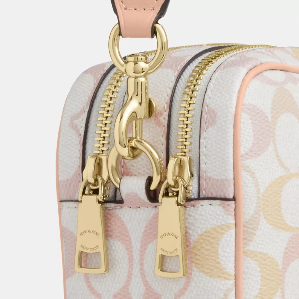 Bolso mini Carey de bandolera en Signature Canvas