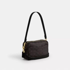 Bolso mini Carey de bandolera en Signature Canvas