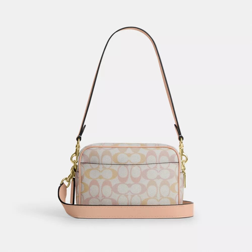 Bolso mini Carey de bandolera en Signature Canvas